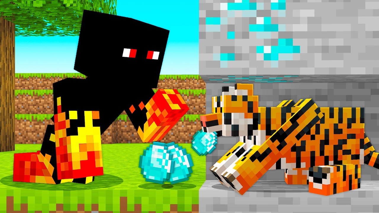 Virei TIGRE para AJUDAR meu AMIGO Noob