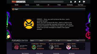 Did I Just Speedrun Getting Banned From Posting Audio On Newgrounds?