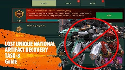 WAR ROBOTS LUNAR EVENT 2021|| MYSTERY TASK-8|| GUIDE