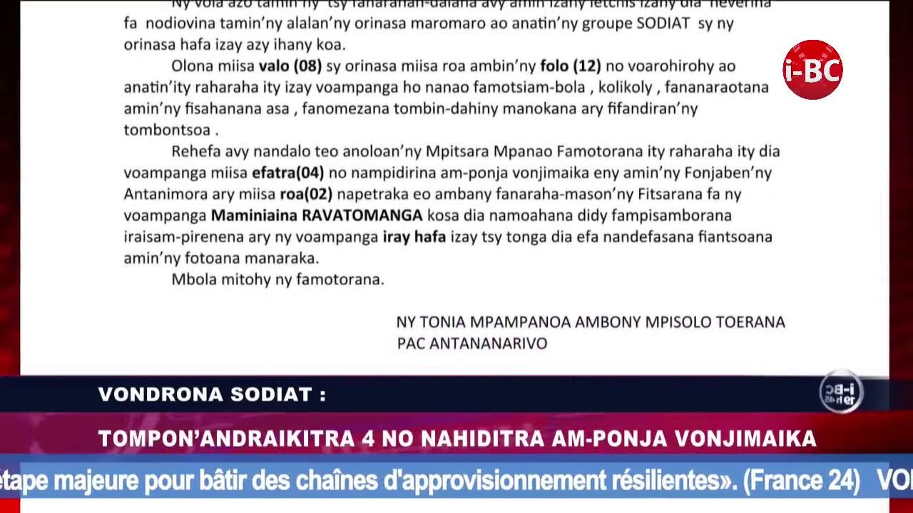 I-BC NEWS DU 21 FEVRIER 2026