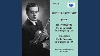 Concerto in D major for violin and orchestra op. 77 - Allegro non troppo (Studio)