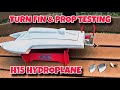 J&amp;R MARINE H15 HYDROPLANE SWAPPING TURN FINS AND PROPELLERS.