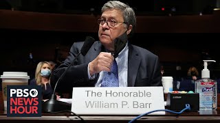 In combative hearing, Barr insists he is exercising 'independent judgment'