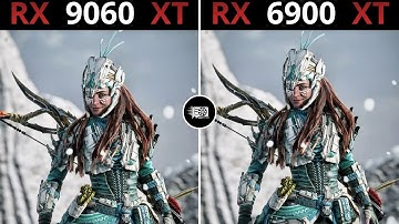 RX 9060 XT VS RX 6900 XT + AMD Ryzen™ 7 7800X3D : TEST IN 20 GAMES