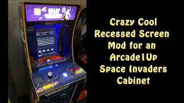 Crazy Cool Recessed Screen Mod for an Arcade1Up Space Invaders