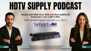 Smart-AVI RK8-HLX-500-S 8-Port HDMI/IR Extender over LAN (1 RU)