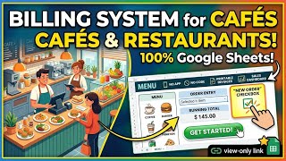 Run a Café's Billing, Invoices & Sales Dashboard — With Just a Google Sheet