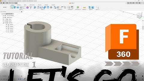 Fusion 360 for beginners Exercise 1(3d modelling) #fusion360 #tutorial #beginners 