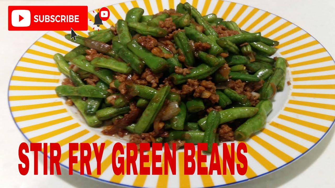stir fry green beans/chinese green beans/chinese food YouTube