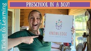 Knowledge Crate Subscription Unboxing | Preschool Homeschool in a Box | Our First Box!!