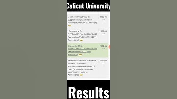 Calicut University  semesterexam result #result #exam #timetable #semester #calicutuniversity #date