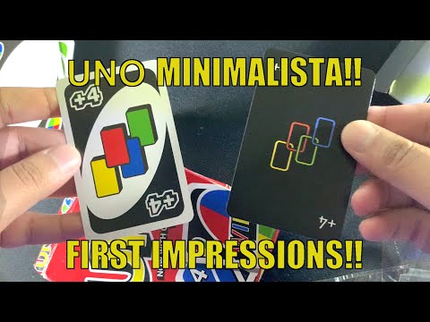 *The Most BOUJEE Uno Cards Ever!* Uno Minimalista First Impressions & Comparison!