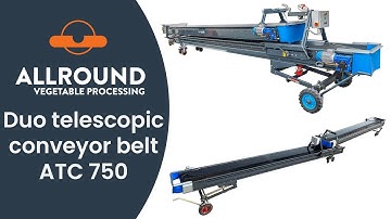 Duo telescopic conveyor belt ATC 750 presentation | Allround Vegetable Processing