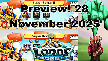 Lords Mobile - 28 November 2025 Update:New packs,events & monsters incoming! New Event