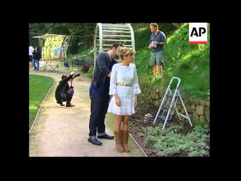 Actress on location for 'Life & Style' magazine fashion shoot