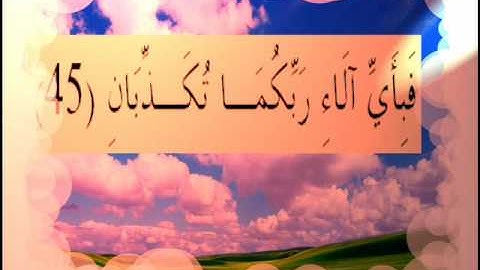 القران الكريم سورة الرحمان الأية  45.wmv