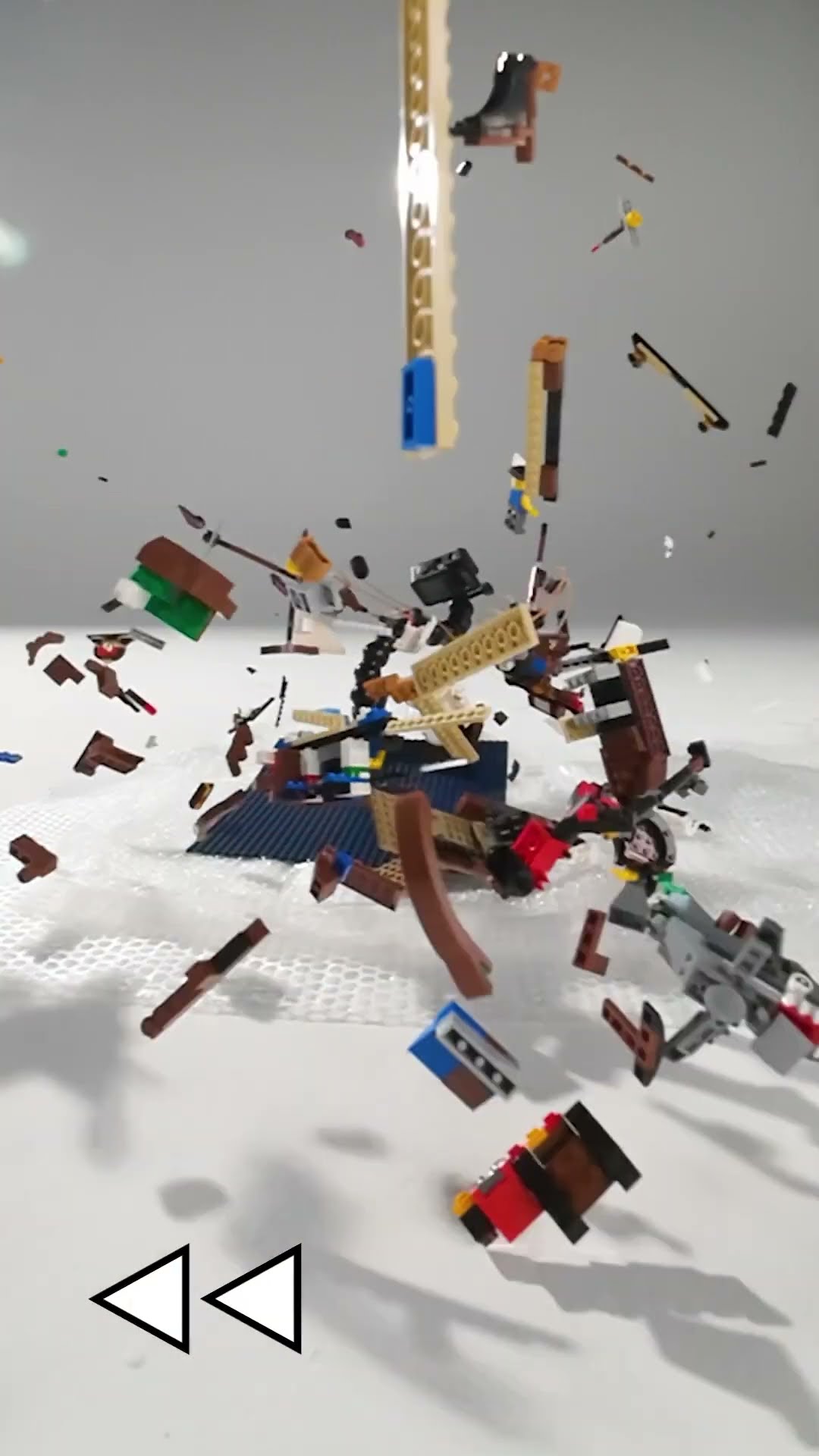The bigger the set, the bigger the LEGO set destruction! ? #shorts