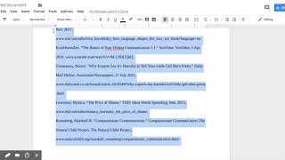 Tutorial--Hanging Indent Format in GoogleDocs