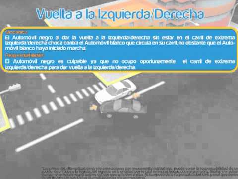 CHOQUE POR VUELTA A LA DER IZQ DESDE EL SEGUNDO CARRIL seguro social