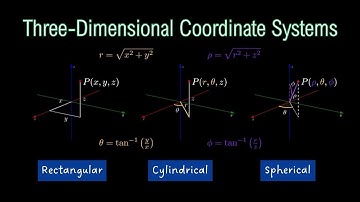 CALCULUS 3 | Three-Dimensional Coordinate Systems (Examples): Rectangular, Cylindrical, Spherical