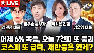 [7월 16일 굿모닝임당] 어제 6% 폭등, 오늘 7천피 또 붕괴…코스피 또 급락, 재반등은 언제?