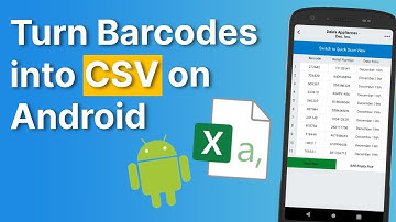 How To Turn Barcodes into CSV Files on Android - POSGuys Barcode Collector App Highlight