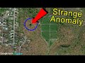 Google earth strange anomaly next to cemetery