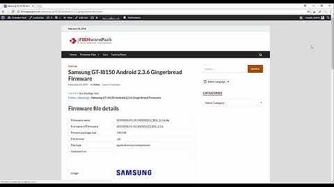 Samsung GT I8150 Android 2 3 6 Gingerbread Firmware