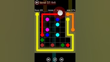 Flow Free 8x8 Mania Pack Level 51 Walkthrough