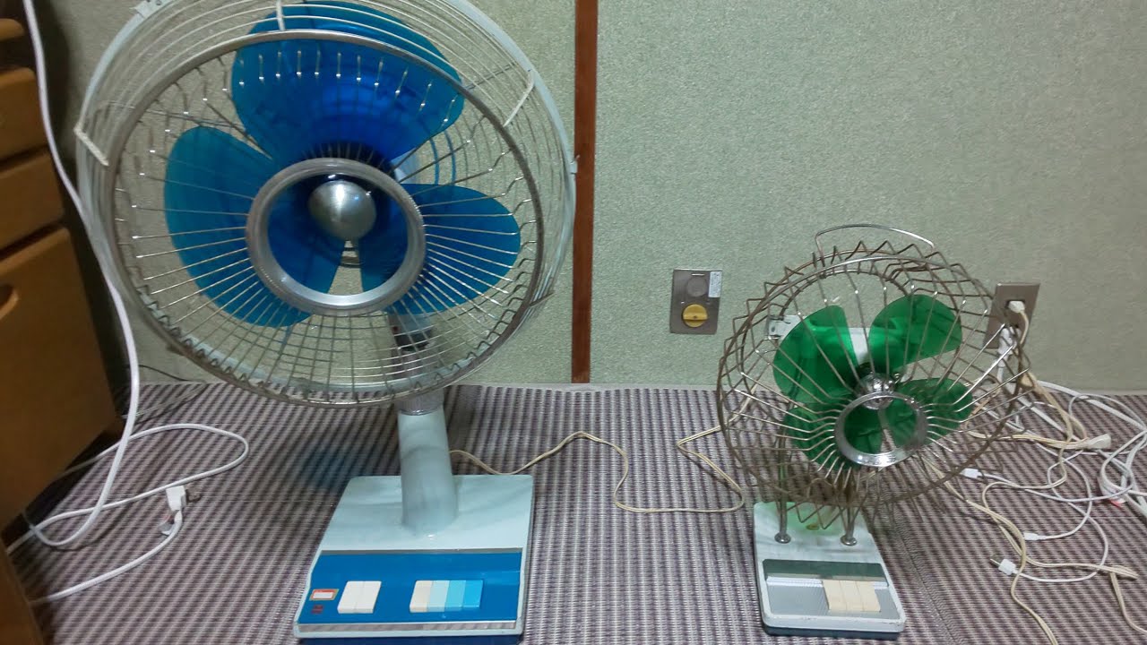 60年代レトロ扇風機】ナショナルとNEC扇風機 - YouTube