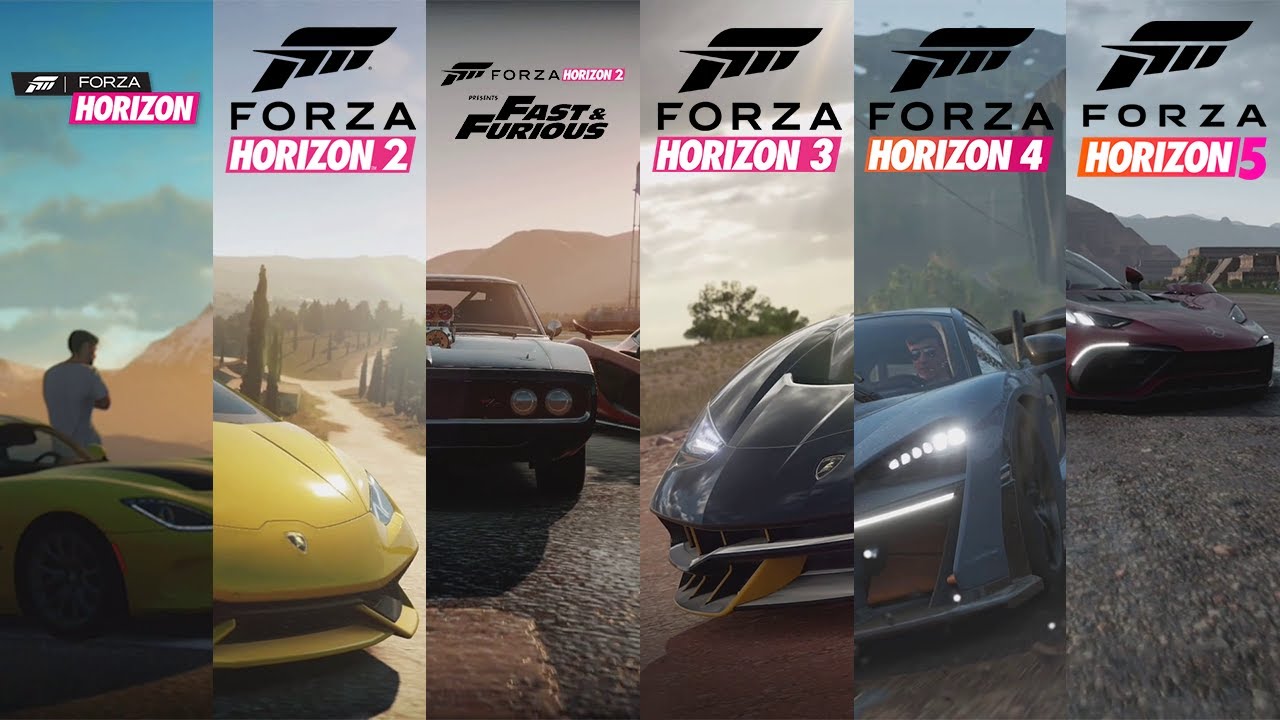 Forza Horizon All Intros From 2012 to 2021 - Forza Horizon to Forza Horizon 5