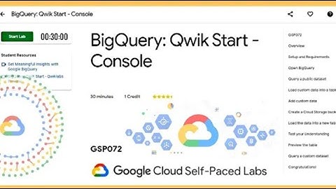 Qwiklabs- BigQuery: Qwik Start - Console [GSP281] | Google Cloud Platform