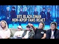 NON-KPOP FANS REACT TO BTS BLACK SWAN | BTS x JAMES CORDEN