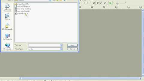 Audacity 1.3 recording.
