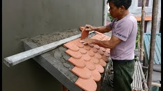 Amazing Techniques Smart Roofing Tile, How to Building Window Roof Cover And Installation Roof Tiles