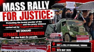 MASS RALLY FOR JUSTICE | 3 Kuki Pastors killed and the proxy violence of Tangkhul-led NSCN-IM |