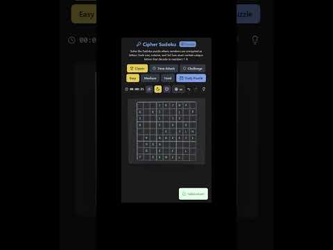 'Cipher Sudoku: Sneak