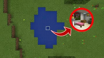 CÁCH LÀM NHÀ BÍ MẬT TRONG HỒ NƯỚC TRONG MCPE | Minecraft PE 1.2