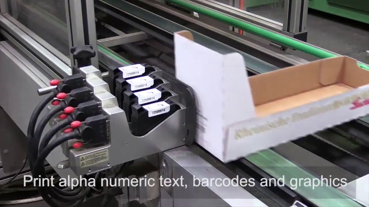 Tray Coder Coding of Corrugate Trays - YouTube