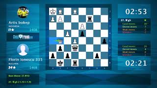 Chess Game Analysis: Artis bokep - Florin Ionescu 335 : 0-1 (By ChessFriends.com)
