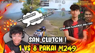 Selamber 1vs 8 clutch ! PUBG MOBILE with Zyn and Aji Gamers