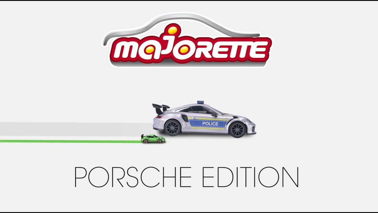 Majorette mallette Porsche 911 GT3 RS 35 cm bleu en 2 parties