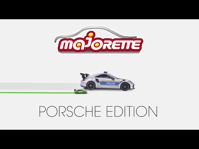 Majorette mallette Porsche 911 GT3 RS 35 cm bleu en 2 parties