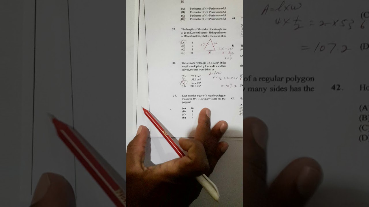 cxc maths 2016 paper 1, part 3