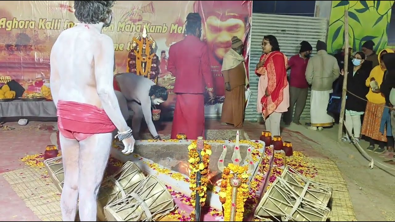 Aghori Manikandan Das giri अघोरी बाबाAghori Puja prayagraj mahakumbh 2025India's top aghorikali arti