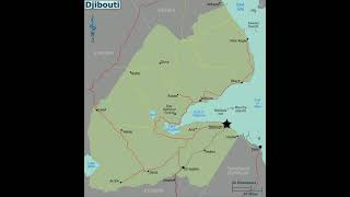 map of Djibouti Africa