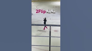 Double Flip #figureskating #iceskating #flip #doubleflip #shorts #sisters