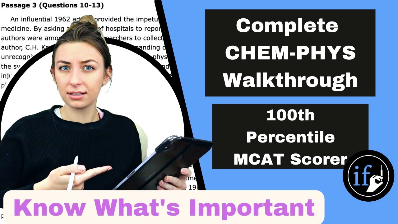 MCAT Chemistry & Physics Walkthrough AAMC Sample Test CP Passage 8