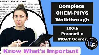 MCAT Chemistry & Physics Walkthrough - AAMC Sample Test CP Passage 8
