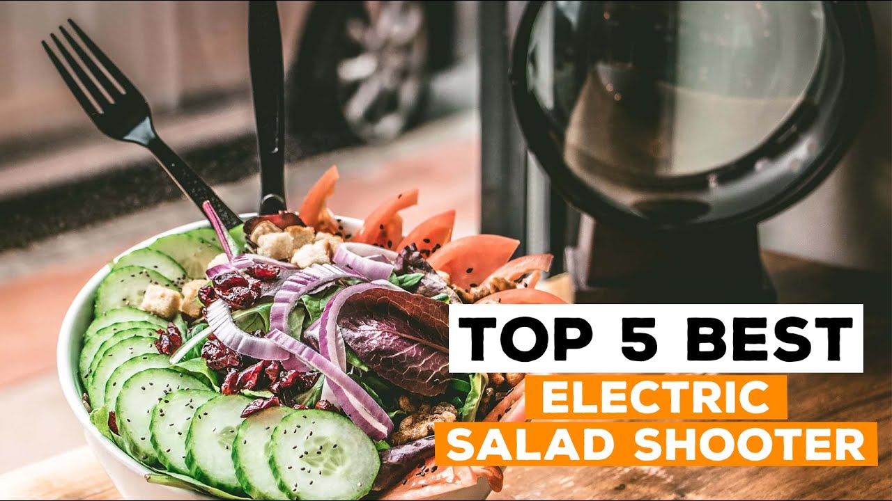 MegaChef Stainless Steel Electric Salad Maker, Salad Shooter